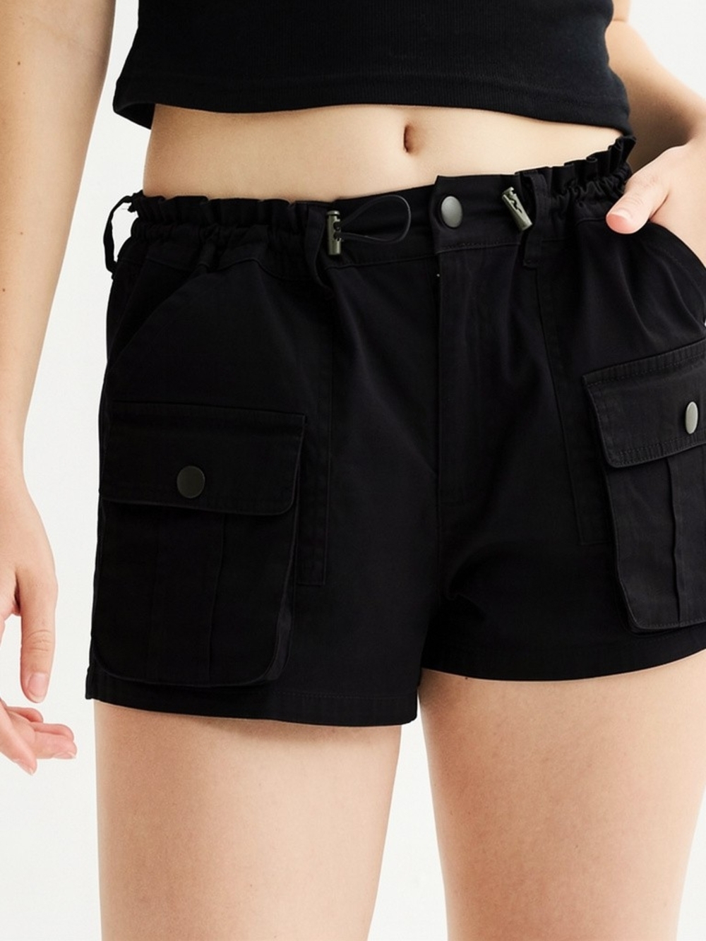 "Harper & Ivy" Bungee Utility Shorts - Size: Juniors XL - NWOT